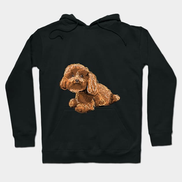 Poodle Hoodie by Pixelated Dino